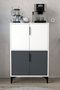 Hanah Home Ada 1402 Armario Multiusos Blanco y Antracita